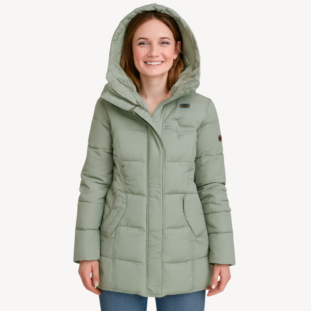 Warmes Winterjacket für Damen Fleece Gefüttert - IdealeKleiden