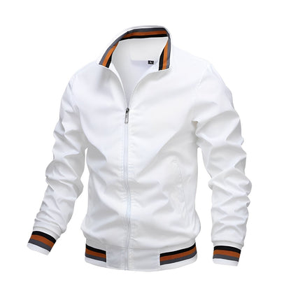Blouson aviateur rayé homme stylé