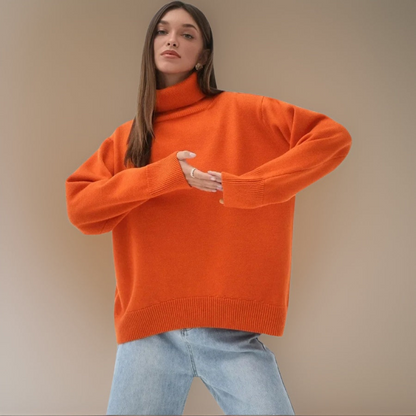Femmes Col Roulé Chaud Hiver