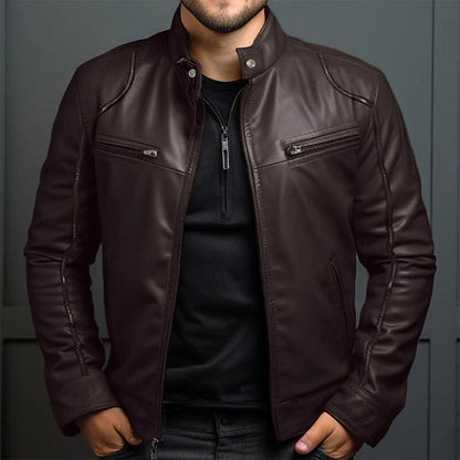 Blouson moto rétro homme style vintage