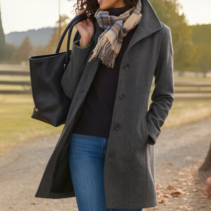 Manteau élégant pour femme à coupe moderne