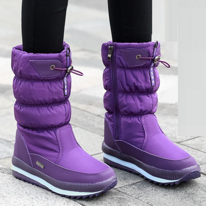 Bottes d'hiver chaudes et confortables pour femme