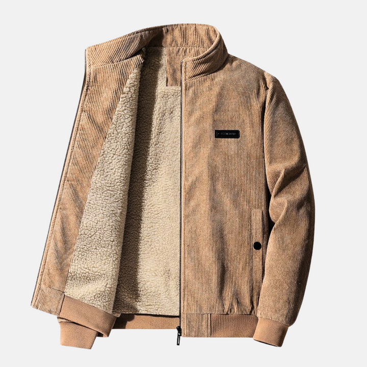 Veste d'hiver homme manches longues zippée isolée