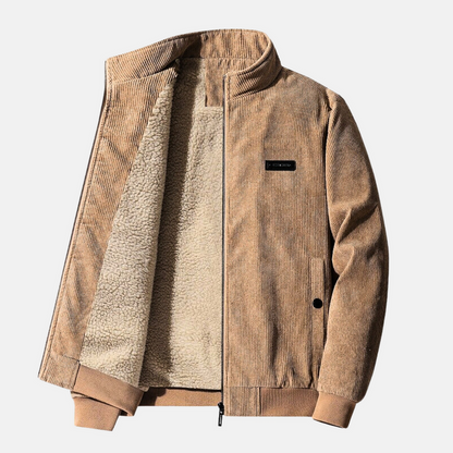 Veste d'hiver homme manches longues zippée isolée
