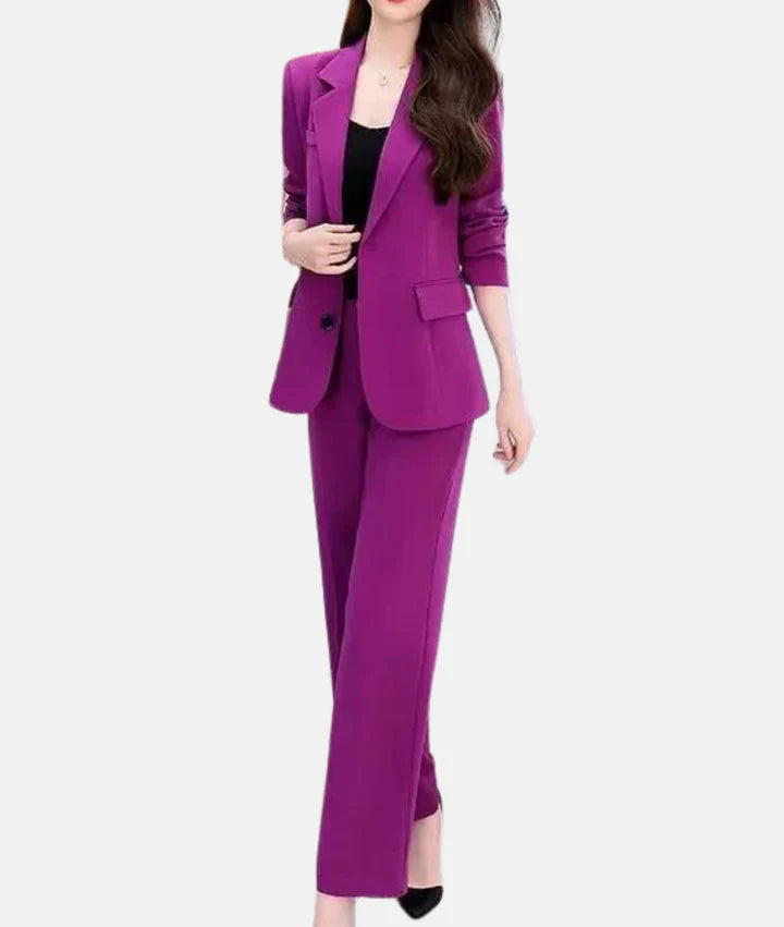 Pantalon de tailleur chic avec blazer ajusté
