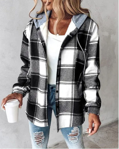 Veste en flanelle souple imprimée