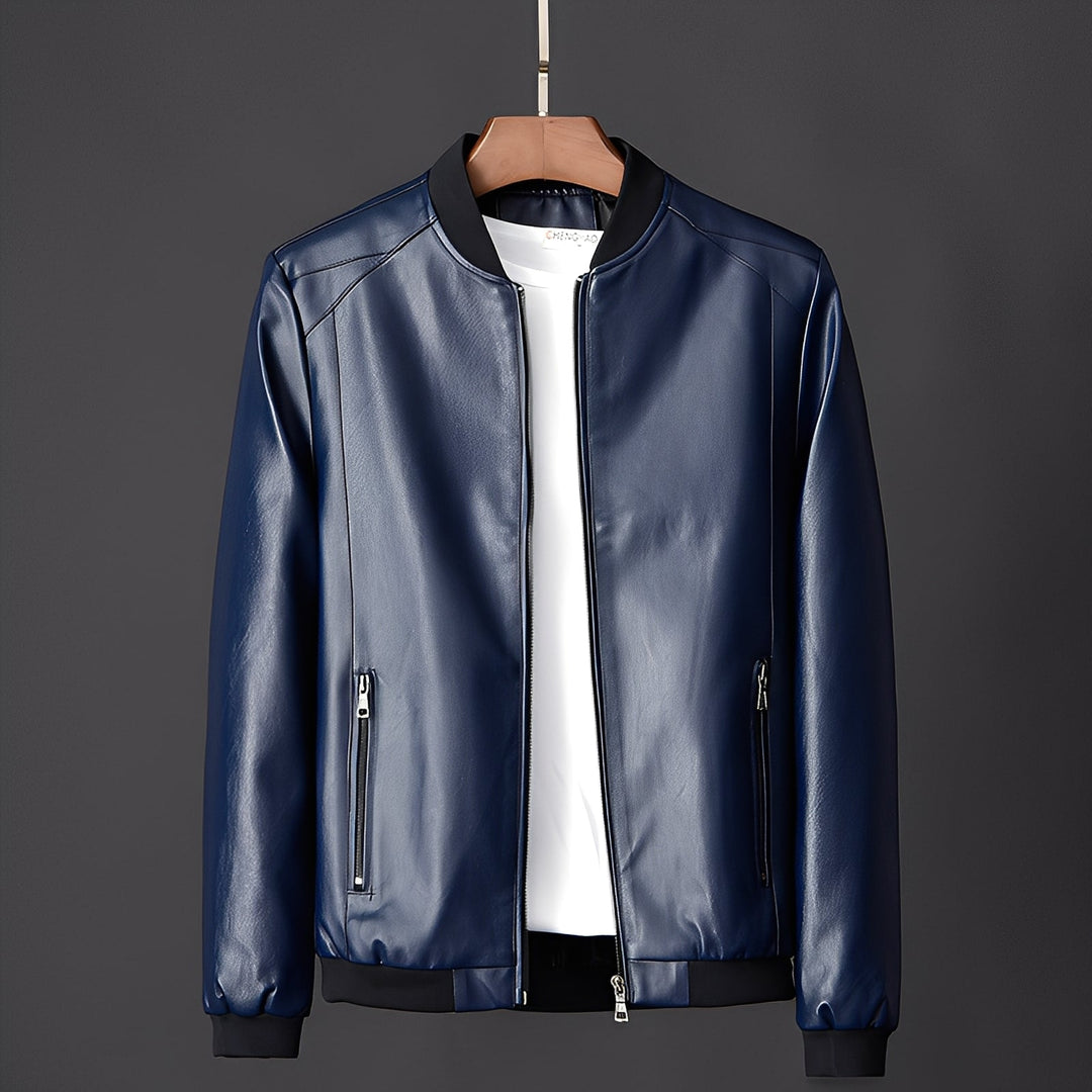 Blouson en cuir sur mesure pour homme style motard