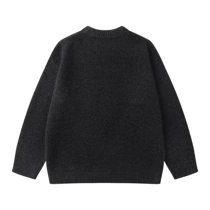 Pull en maille ample Simple Élégant