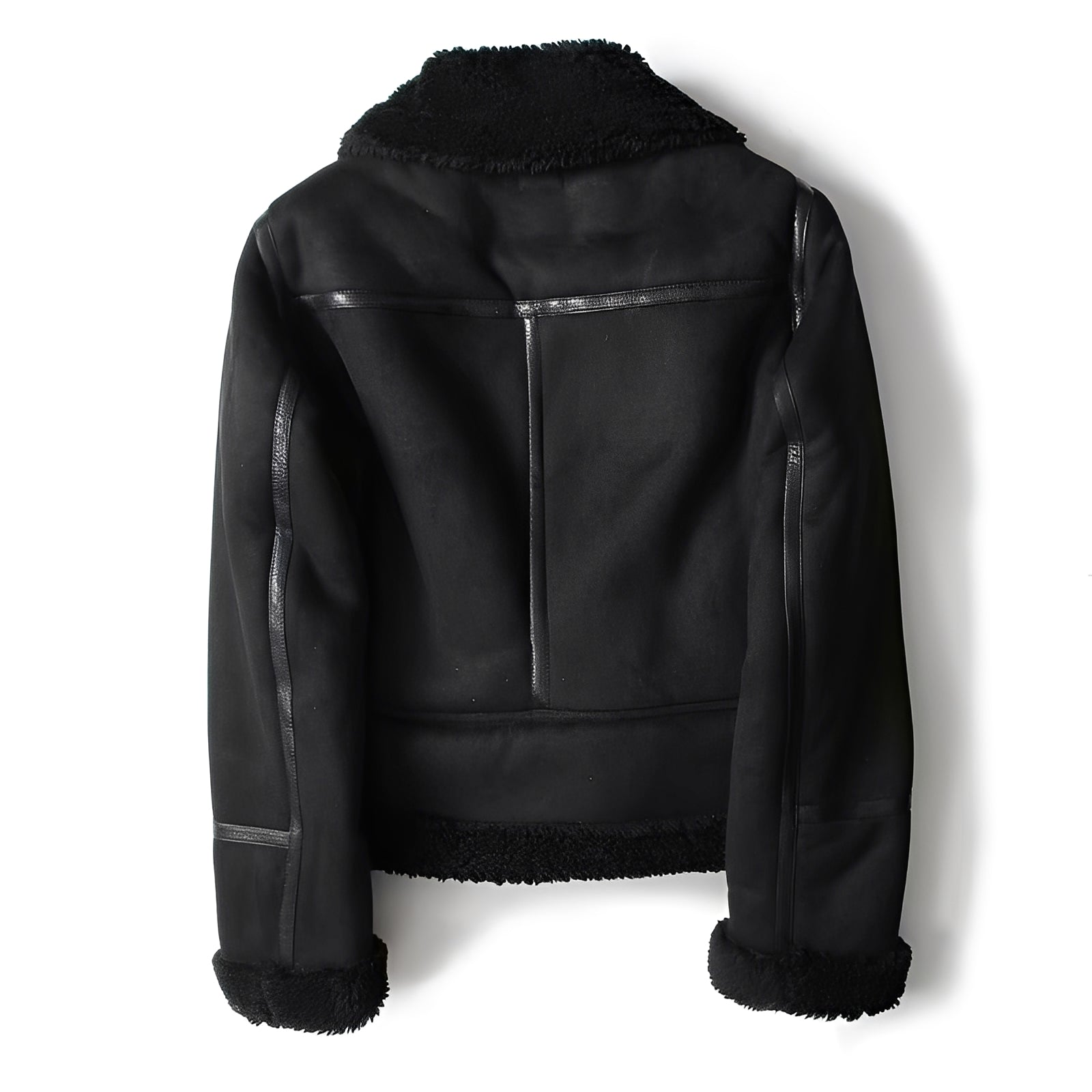 Damen Lederjacke Weich Schwarz - IdealeKleiden