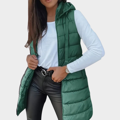 Gilet d'hiver chaud à capuche