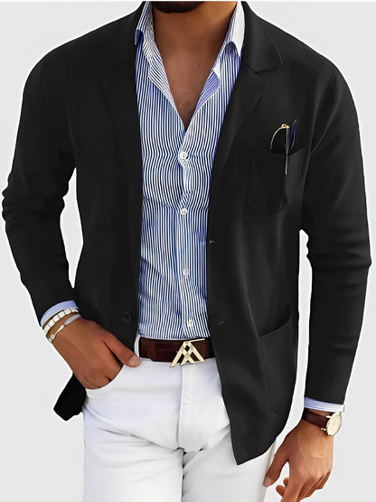 Blazer ajusté élégant pour homme avec poches