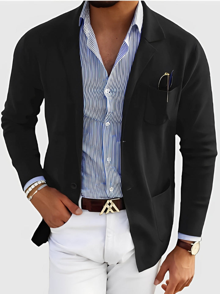 Blazer ajusté élégant pour homme avec poches