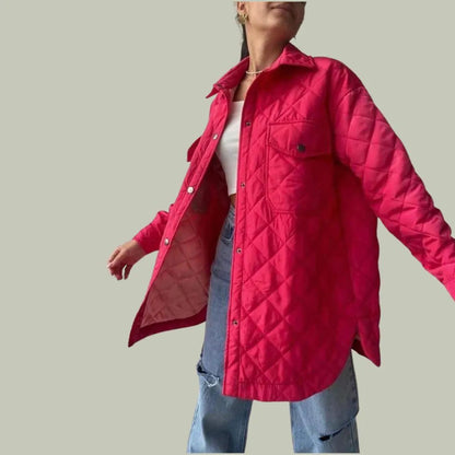 Veste d'automne élégante pour femme, grandes poches pratiques