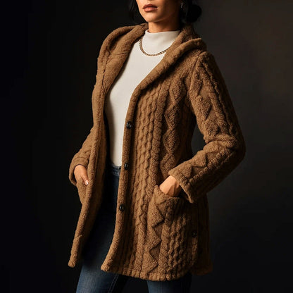 Manteau en peluche doux pour femme Nova Style