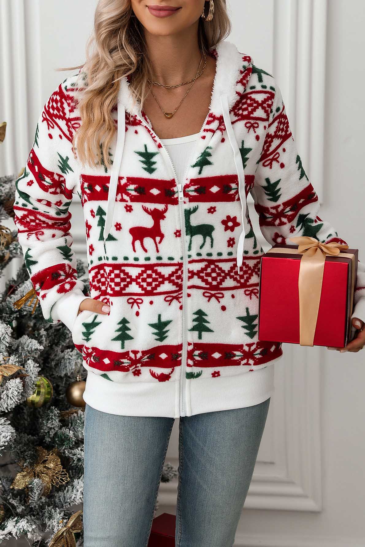 Pull de Noël Rouge festif