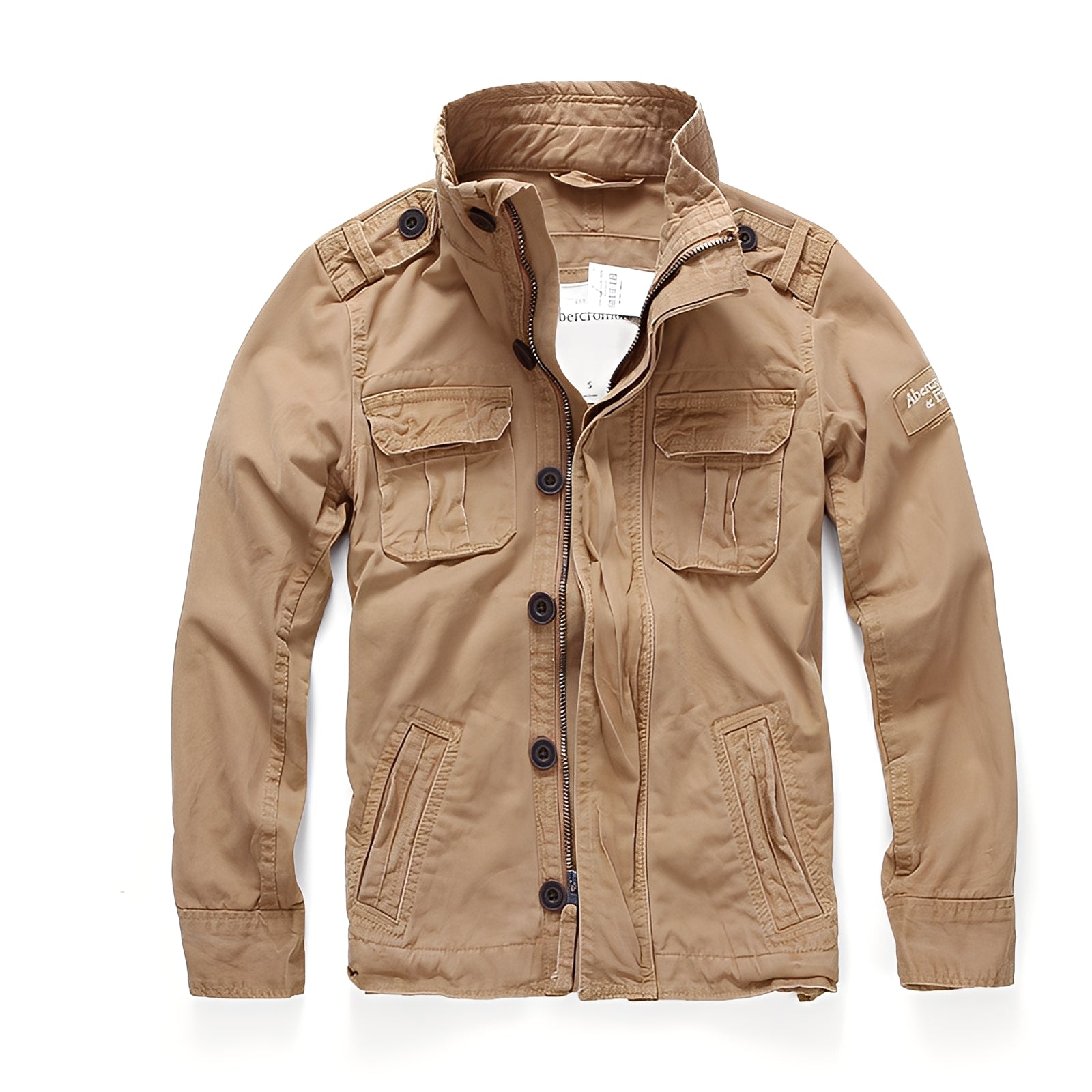 Herren Denimjacke Klassisch Mit Taschen - IdealeKleiden