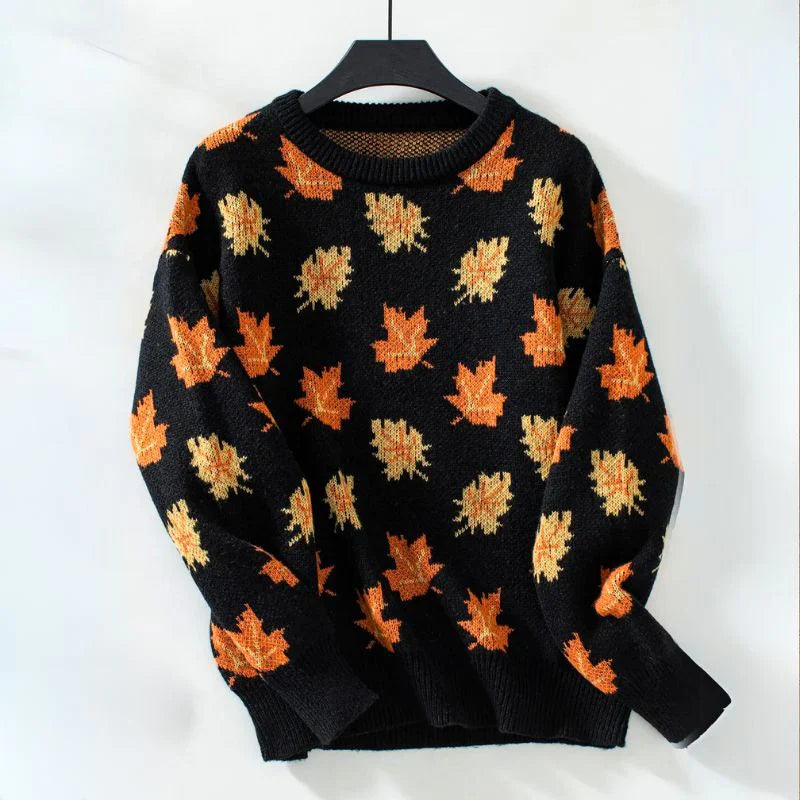 Pull tricoté d'automne Confortable Doré