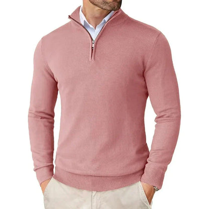 Pull pour homme moderne sweat demi-zip