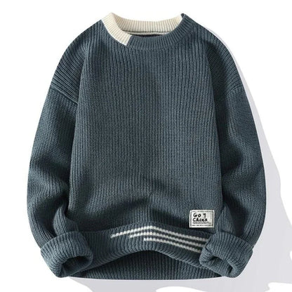 Pull doux tricoté pour hommes en polaire chaude