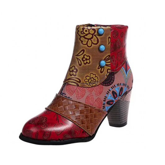 Retro Stiefel Damen Wasserdicht - IdealeKleiden
