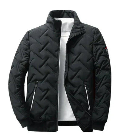 Herren Winterjacke Gefüttert Stehkragen - IdealeKleiden
