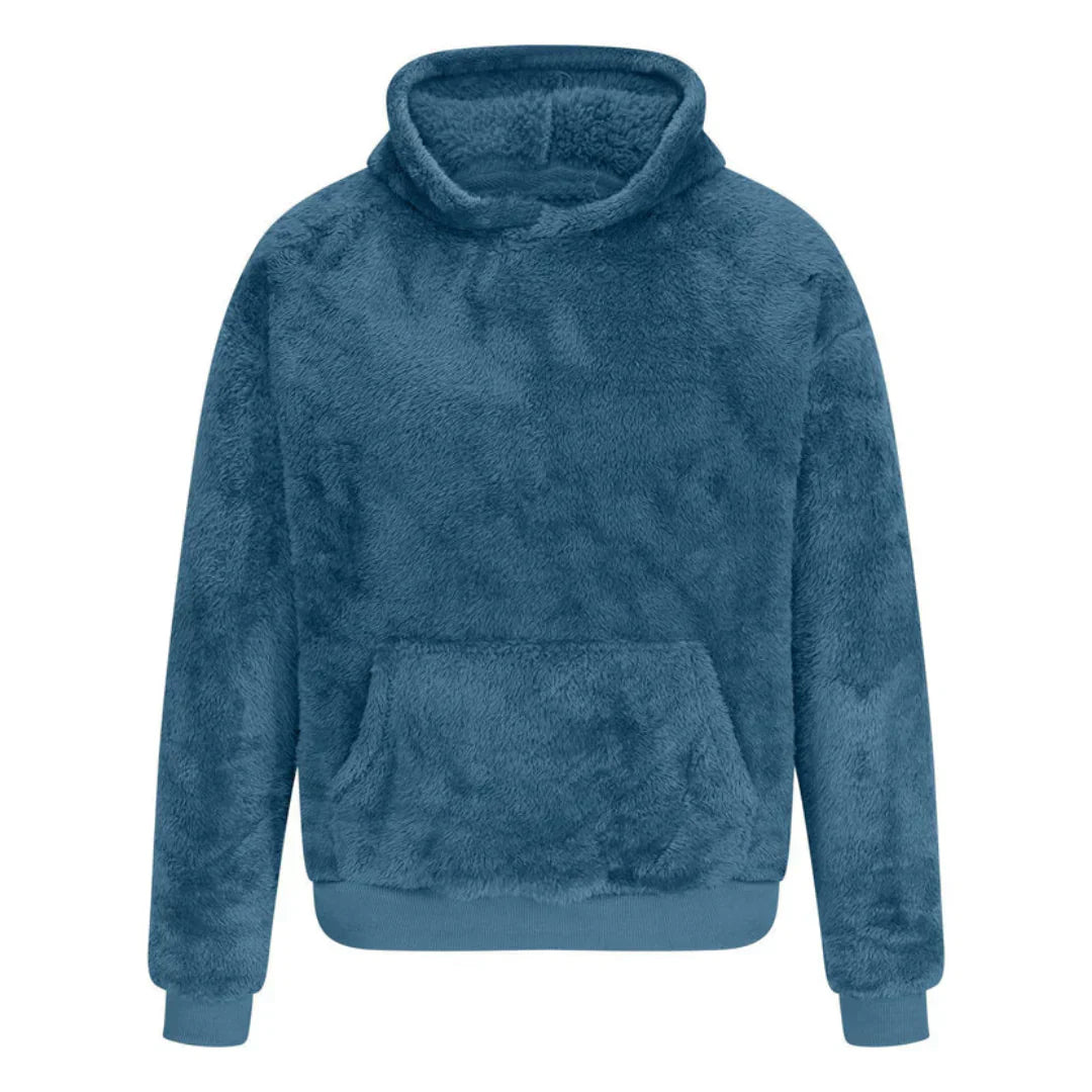 Pull en molleton doux à capuche
