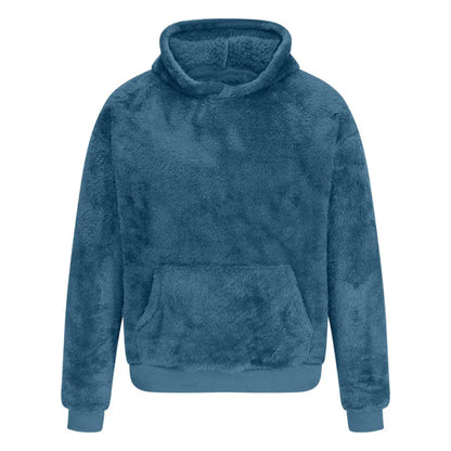 Pull en molleton doux à capuche