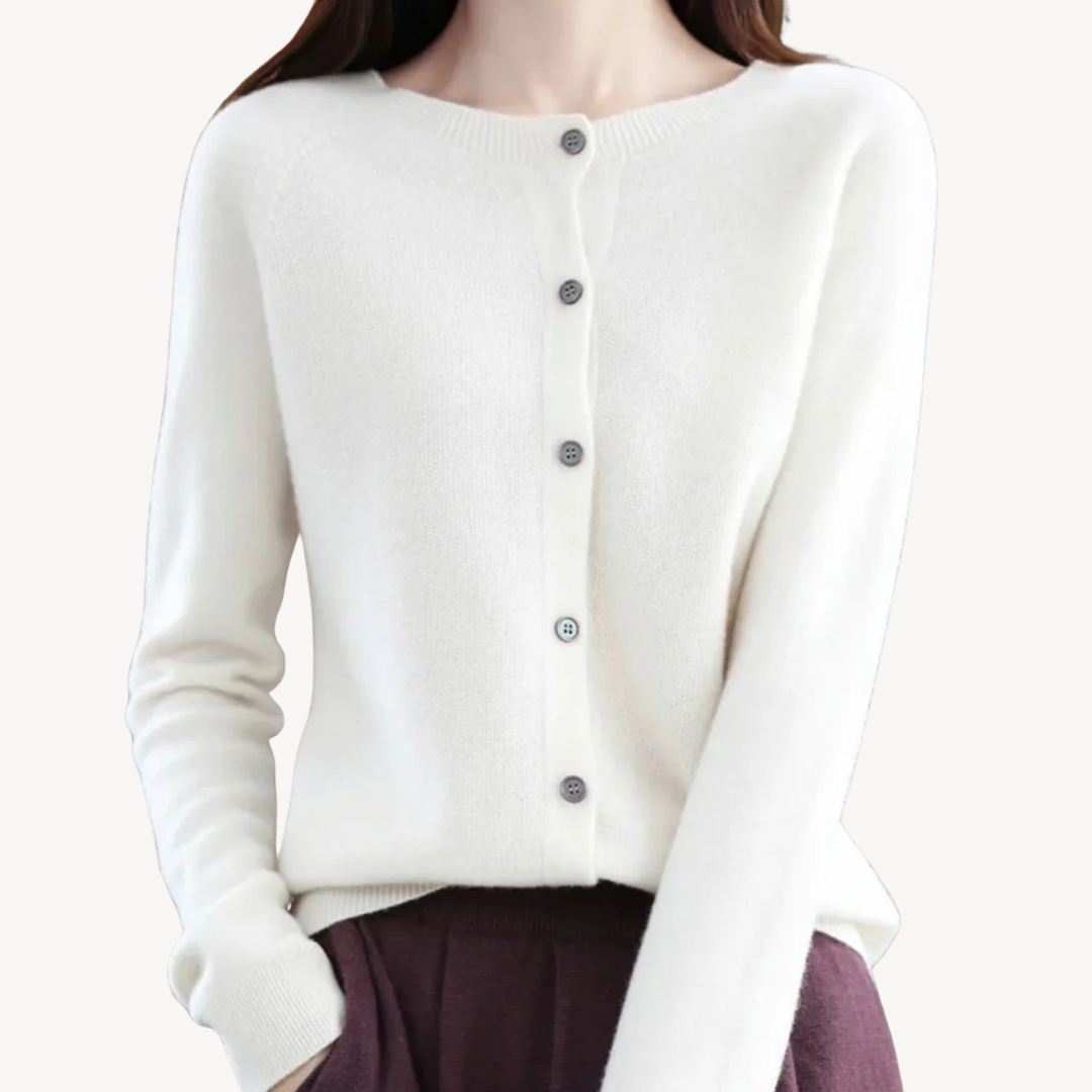 Gilet long doux pour femme en cachemire