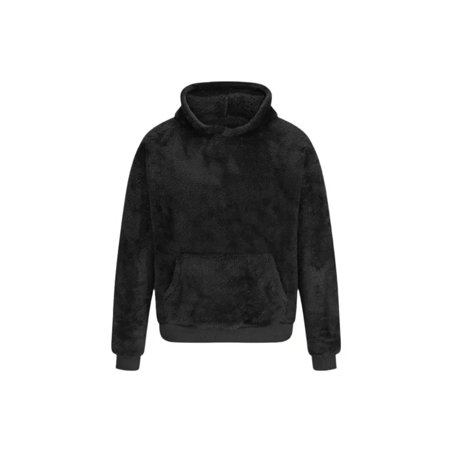 Sweat à capuche douillet pour homme, doublure polaire