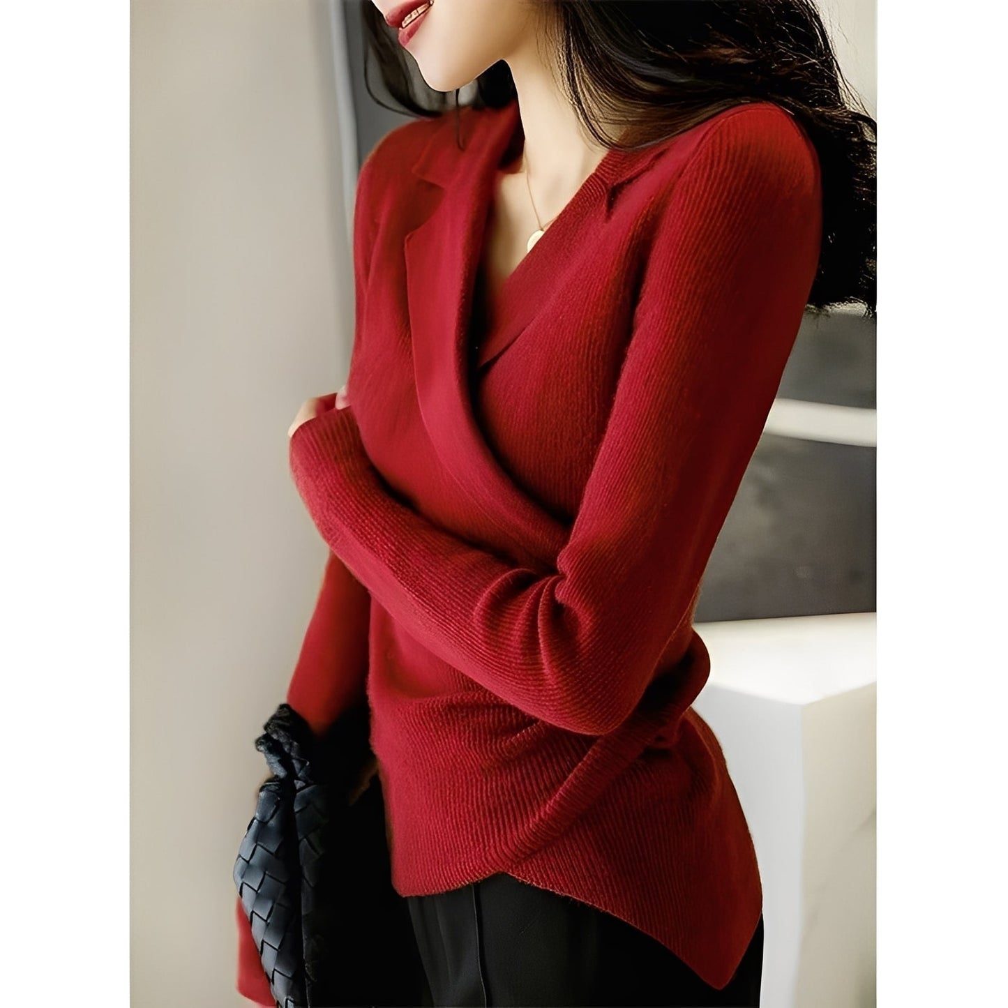Pull élégant pour femme à manches longues
