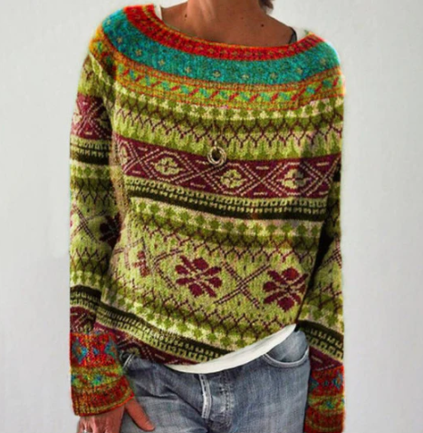 Pull rétro pour femme
