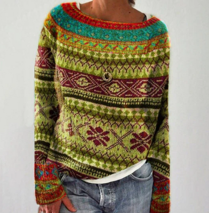 Pull rétro pour femme