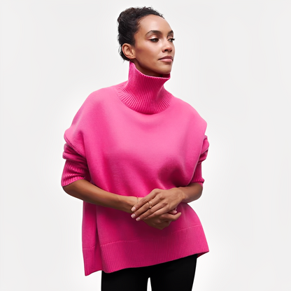 Pull pour femme Col montant décontracté
