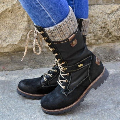 Bottes élégantes pour femmes | Bottes de combat montantes à la mode