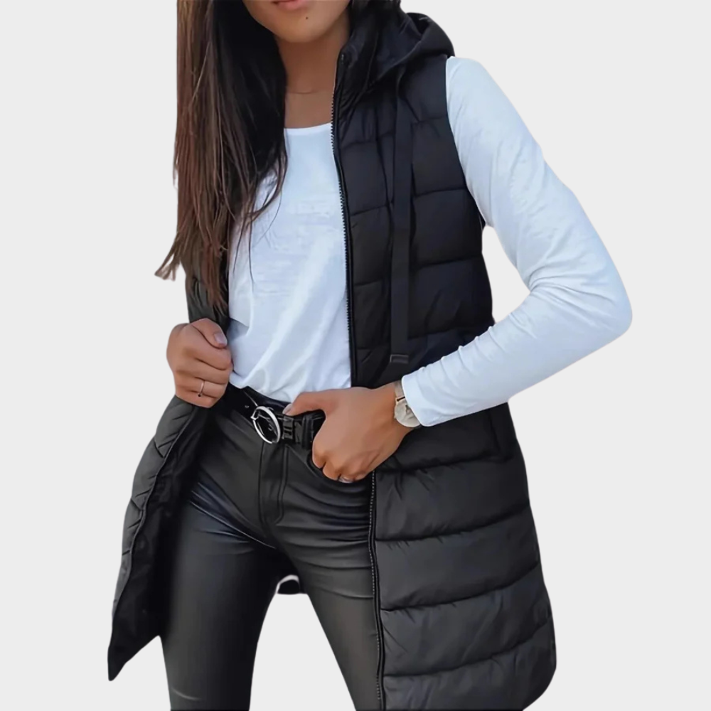 Gilet d'hiver chaud à capuche