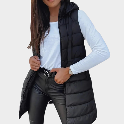 Gilet d'hiver chaud à capuche