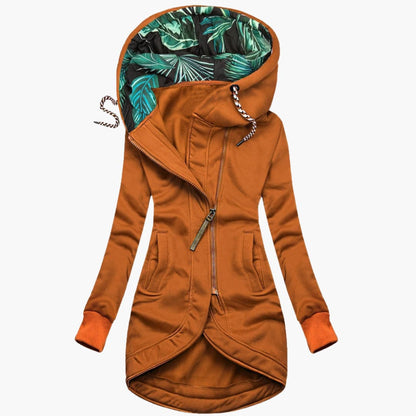 Sweat à capuche Femme Motif Feuille Tropicale