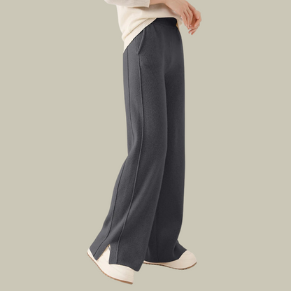 Pantalon en maille ample et confortable pour femme