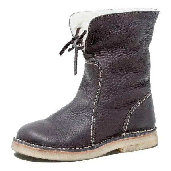Bottes d'hiver confortables pour femmes, douillettes et chaudes
