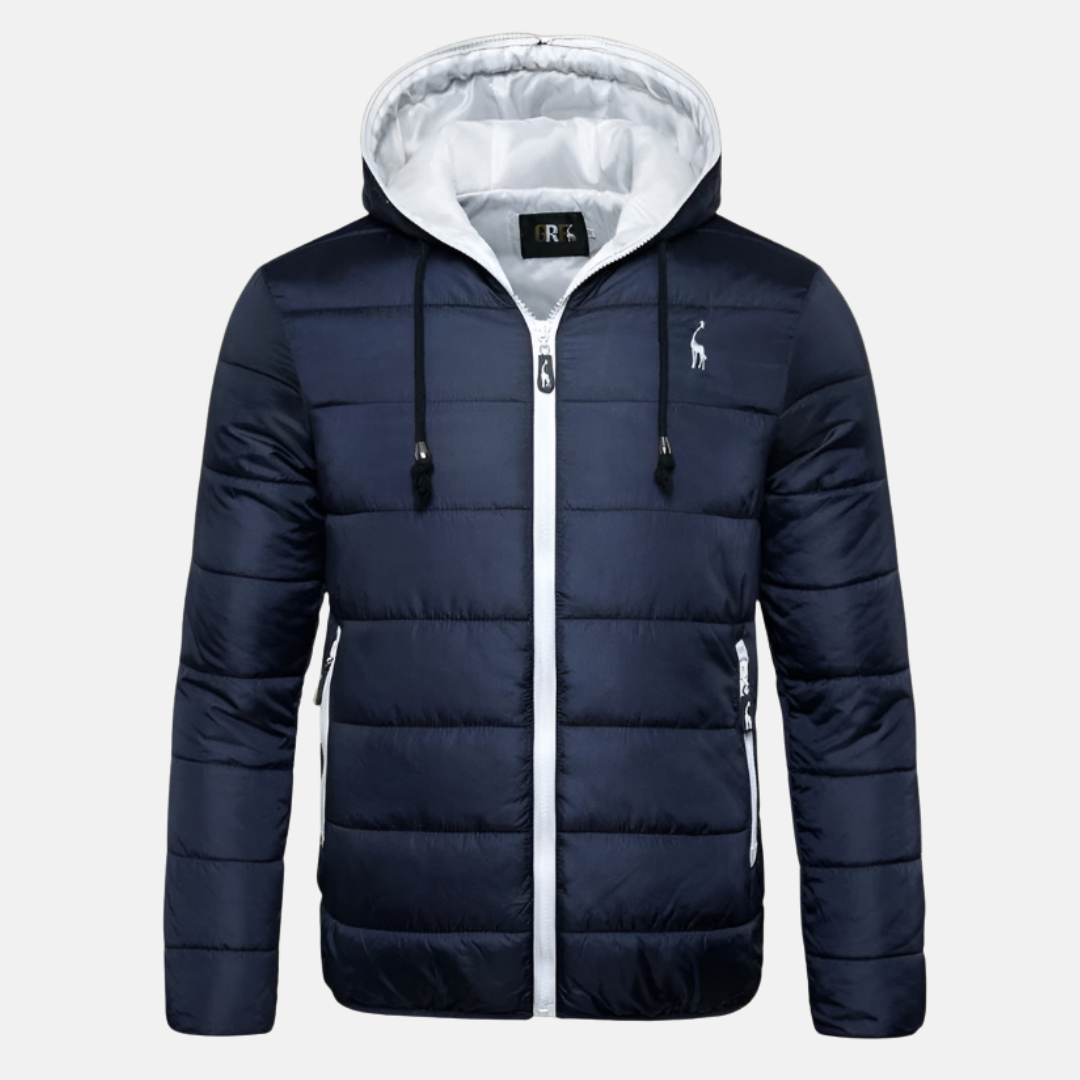 Daunenjacke Damen Warme Passform Kapuze Wasserabweisend - IdealeKleiden