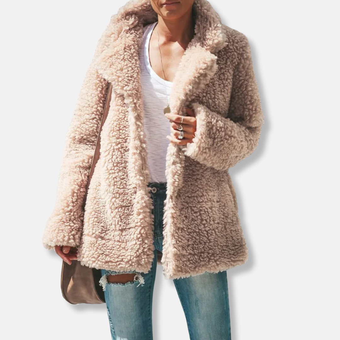 Manteau polaire doux Oversize Teddy
