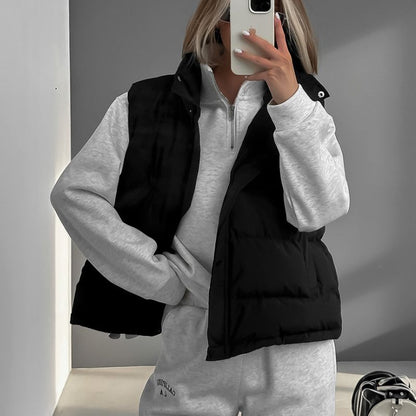 Gilet matelassé chaud femme hiver