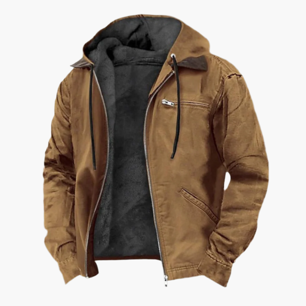 Veste décontractée élégante avec capuche et fermeture éclair