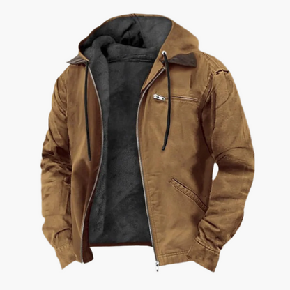 Veste décontractée élégante avec capuche et fermeture éclair