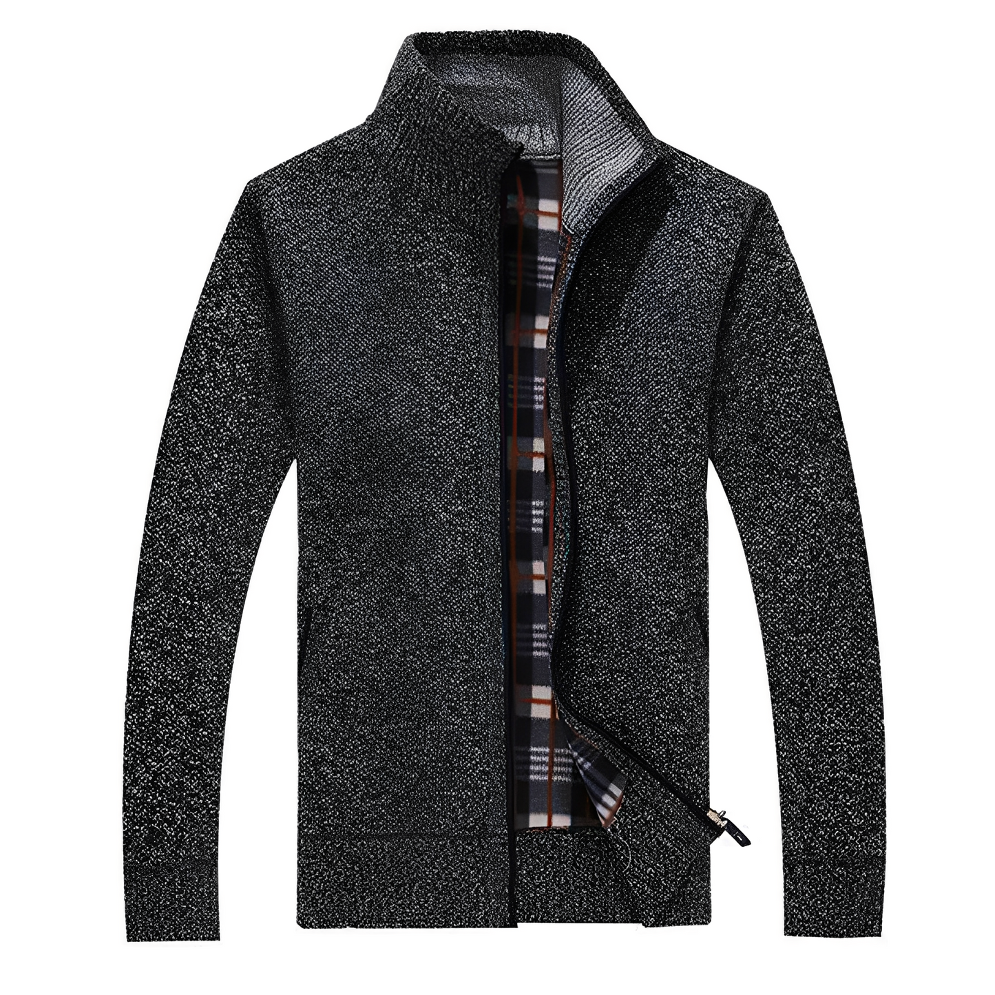 Cardigan élégant en polaire douce pour homme
