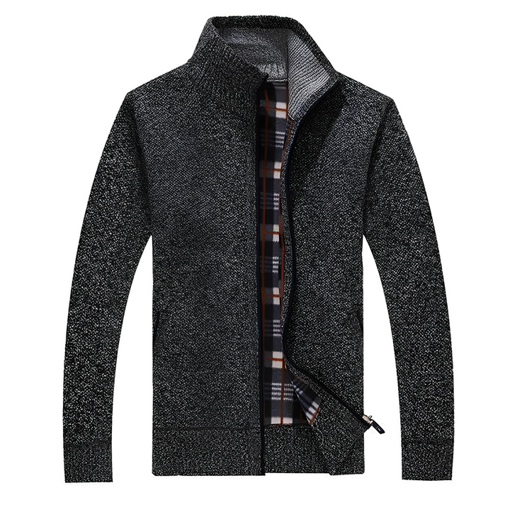 Cardigan élégant en polaire douce pour homme