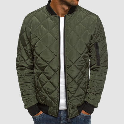 Blouson aviateur homme moderne zippé à poches