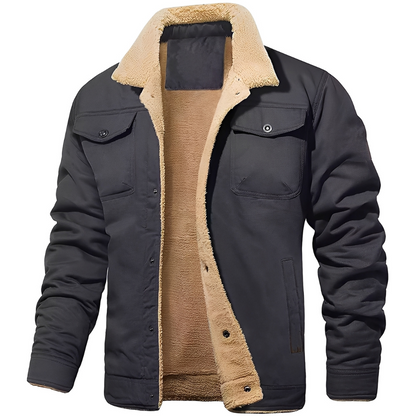 Herren Winterjacke Warm Gefüttert Outdoor - IdealeKleiden