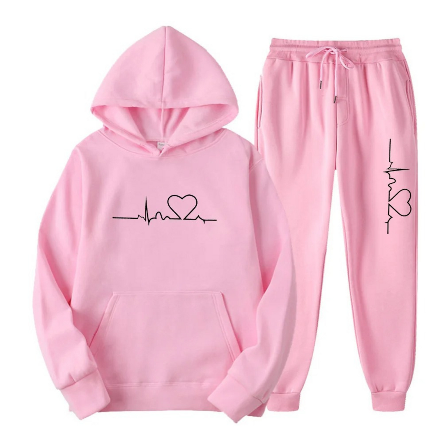 Ensemble de survêtement à capuche pour femme avec logo