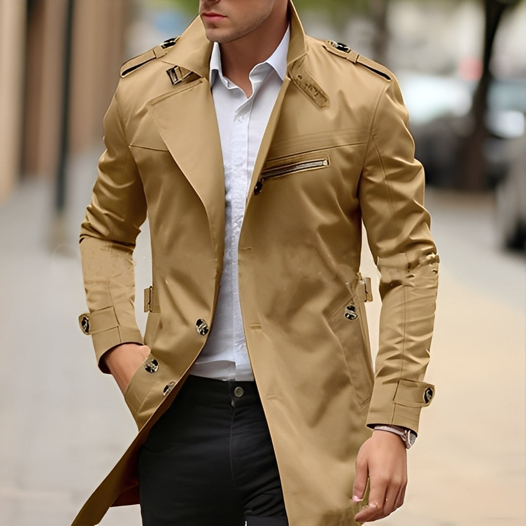 Trench-coat élégant pour homme Design raffiné